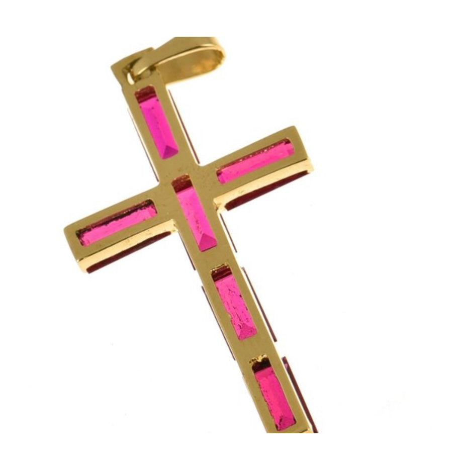 Ruby Cross Pendant