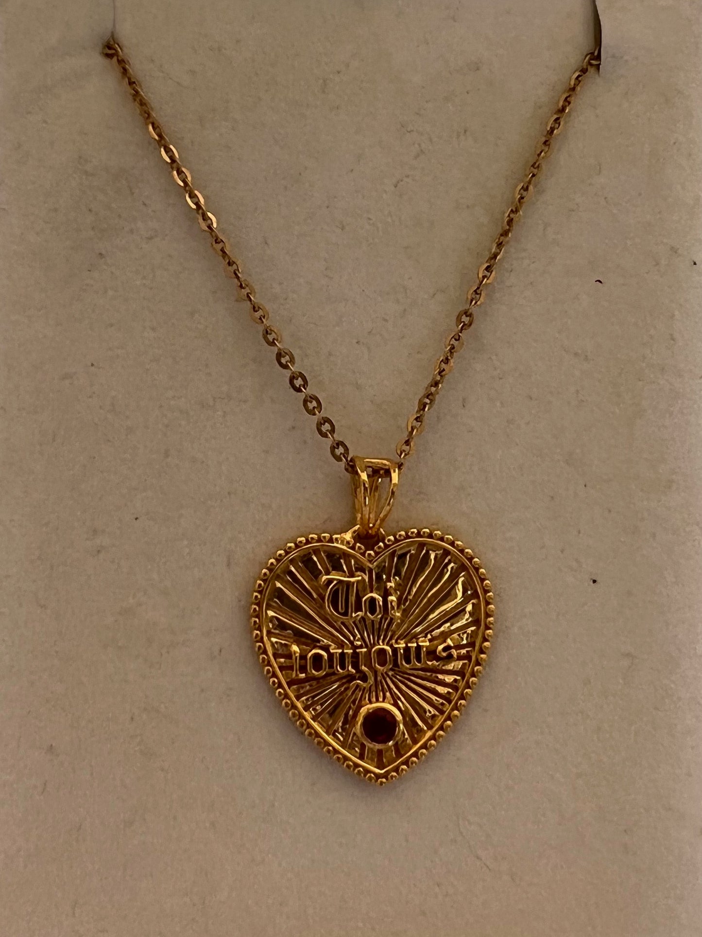 Toi Toujours French Heart Pendant in 14k